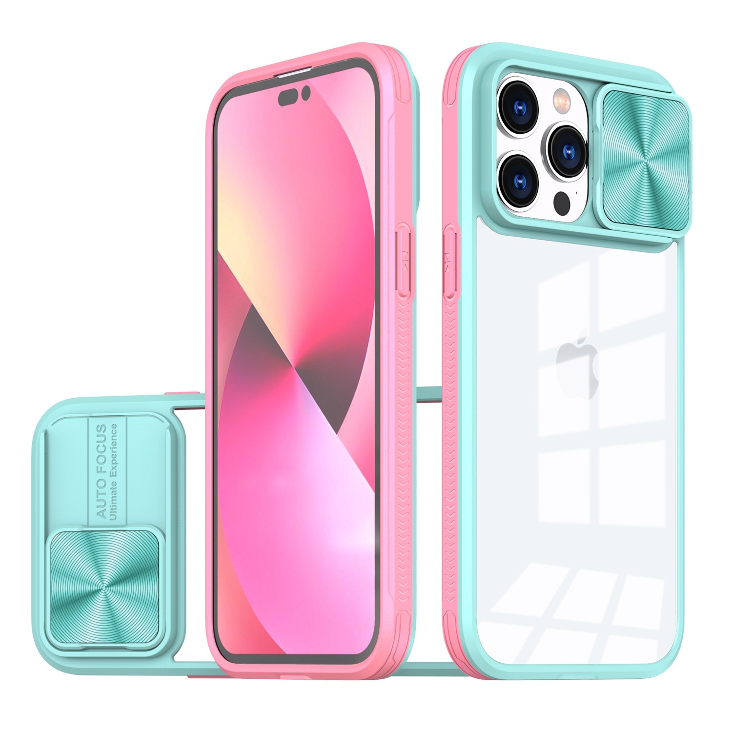 Apple IPhone 11, Fusion Transparent Clear Hybrid Case Cover - Pink / Blue