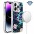 Apple Iphone 15 Pro Max,METKASE Double Protection IMD Design Pattern [Magnetic Circle] Premium Case – Galaxy Floral