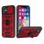 Iphone 15 Pro Max,  Magnetic Ring Stand Hybrid Cover Camera Case -Red