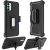 Moto G 5G (2022),” CARD Holster with Kickstand Clip Hybrid Case Cover – Black