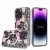 Iphone 14 / 15 Plus, Magsaf Clear Flower -Purple