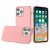 Apple iPhone 11, Classy Chromed Hybrid Case  – Light Pink