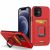 IPhone 11,Hybrid Ring Case With Card – Red