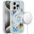 Apple IPhone16 Plus , [Magnetic Circle] Double Layer Design IMD TPU Case – Mystic Butterflies
