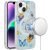 Apple IPhone 14/13, [Magnetic Circle] Double Layer Design IMD TPU Case – Mystic Butterflies