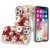 IPhone 13 Pro 6.1″,   Full Diamond with Ornaments Case Cover -Red
