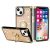 Iphone 15 Pro Max,   Dimond Ring-Good Luck Case- Gold