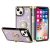 Iphone 15 Pro Max,   Dimond Ring-Good Luck Case- Purple