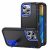 IPhone 13 Pro Max , Hybrid 3 Pcs Kickstand Case – Blue