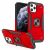 IPhone 11, Hybrid Square Ring Case – Red