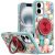 Apple IPhone16 Plus , Metal Diamond CD Pattern Design Matte Finished Hybrid with Rotational Ring [Car Mount Friendly] Case – Cats