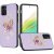 Galaxy  A54 Diamond Glitter Case – Garden Butterflies Purple