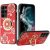 Galaxy A54 Diamond Glitter Case – Good Luck Floral Red