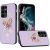 Galaxy S23 Plus 5G, Diamond Glitter Case- Garden Butterflies Purple