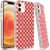 IPhone 12 Pro Max ,Design Hybrid Case Cover – Red Squares