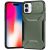 APPLE IPHONE 16 , HYBRID ARMOR CASE-CAMERA WINDOW COVERING-MIDNIGHT GREEN