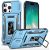 Apple IPhone 16 Pro Max, Utter Tough Metal Ring Movable Camera Window Hybrid Case Cover – Light Blue
