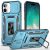 Apple IPhone16 Plus , Utter Tough Metal Ring Movable Camera Window Hybrid Case Cover – Light Blue