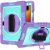 Ipad 10th Gen (2022) 3in1 Case for Hand, Shoulder, Pencil & Stand – Purple/Teal