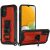 Galaxy A13 5G / A04s 5G, 2 Pcs Hybrid Clear Pop Opener Stand Case – Red