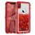 iPhone 6/7/8 Plus, Hybrid pcs Glitter Case (Red )