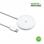 Esoulk 15W Magnetic Wireless Charger – White- EW07-WH