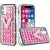 IPhone 11, Hybrid Diamond Bling Case – V Pink